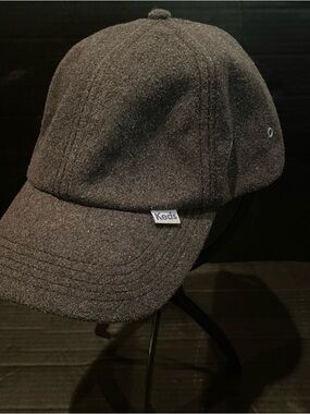 Keds Charcoal Wool/ Polyester Blend Adjustable Hat with Logo Tag